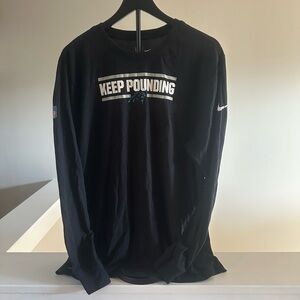 Nike Black Long Sleeve 'Keep Pounding' Shirt